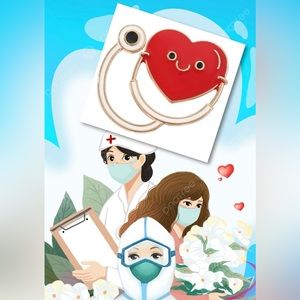 $2 NURSING AND MEDICAL PIN/BROOCH. ENAMEL/METAL. NEW. $2 WITH ANY $10 ORDER OR M